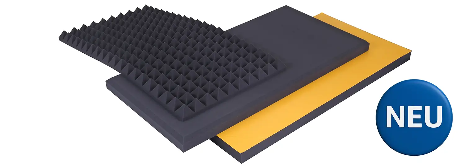 Akustikschaum aus Basotect® EcoBalanced schwarz