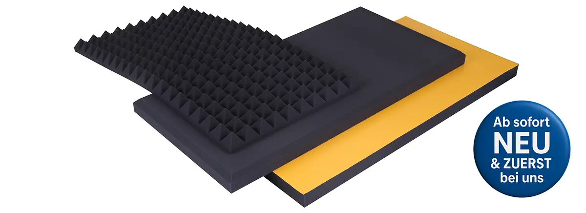 Akustikschaum aus Basotect® EcoBalanced schwarz