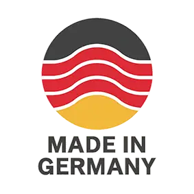 rundes Siegel in schwarz-rot-gold mit der Aufschrift 