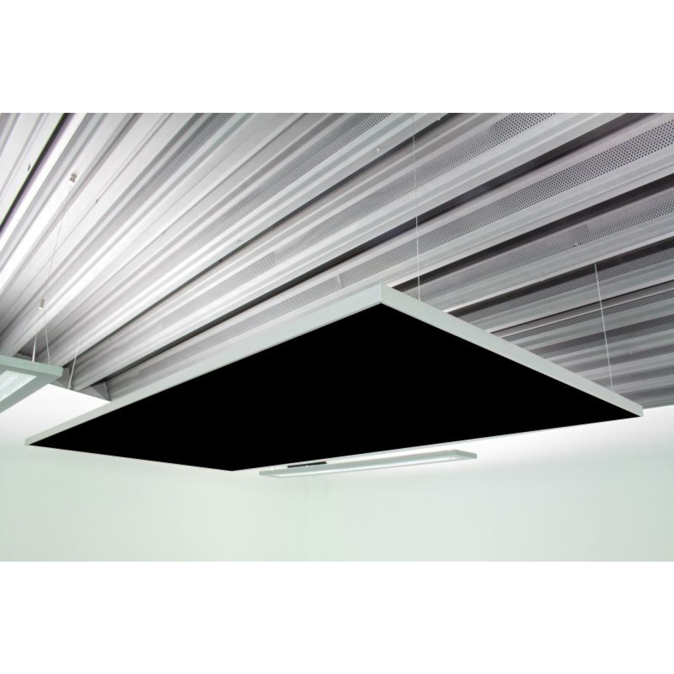 Deckensegel Akustiksegel mit Alurahmen 100cm x 200cm x 4cm, 66 wählbare Akustikstoffe