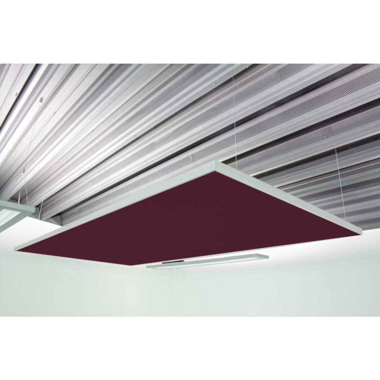 Deckensegel Akustiksegel mit Alurahmen 100cm x 200cm x 4cm, 66 wählbare Akustikstoffe