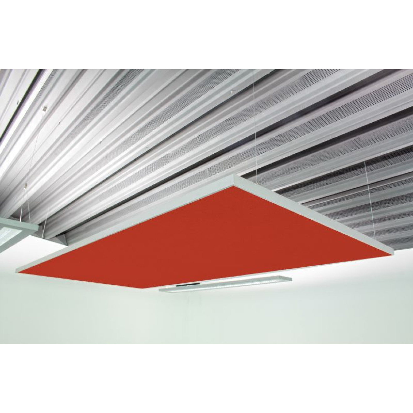 Deckensegel Akustiksegel mit Alurahmen 100cm x 200cm x 4cm, 66 wählbare Akustikstoffe