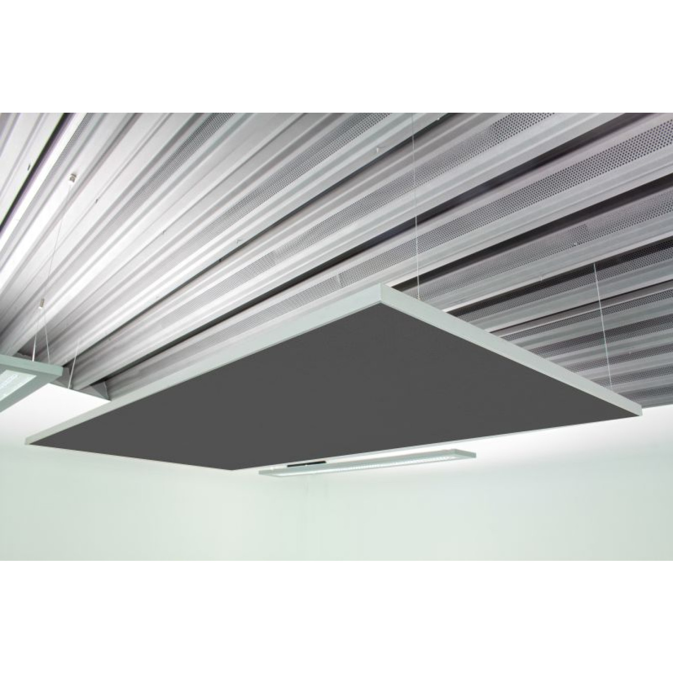 Deckensegel Akustiksegel mit Alurahmen 100cm x 200cm x 4cm, 66 wählbare Akustikstoffe