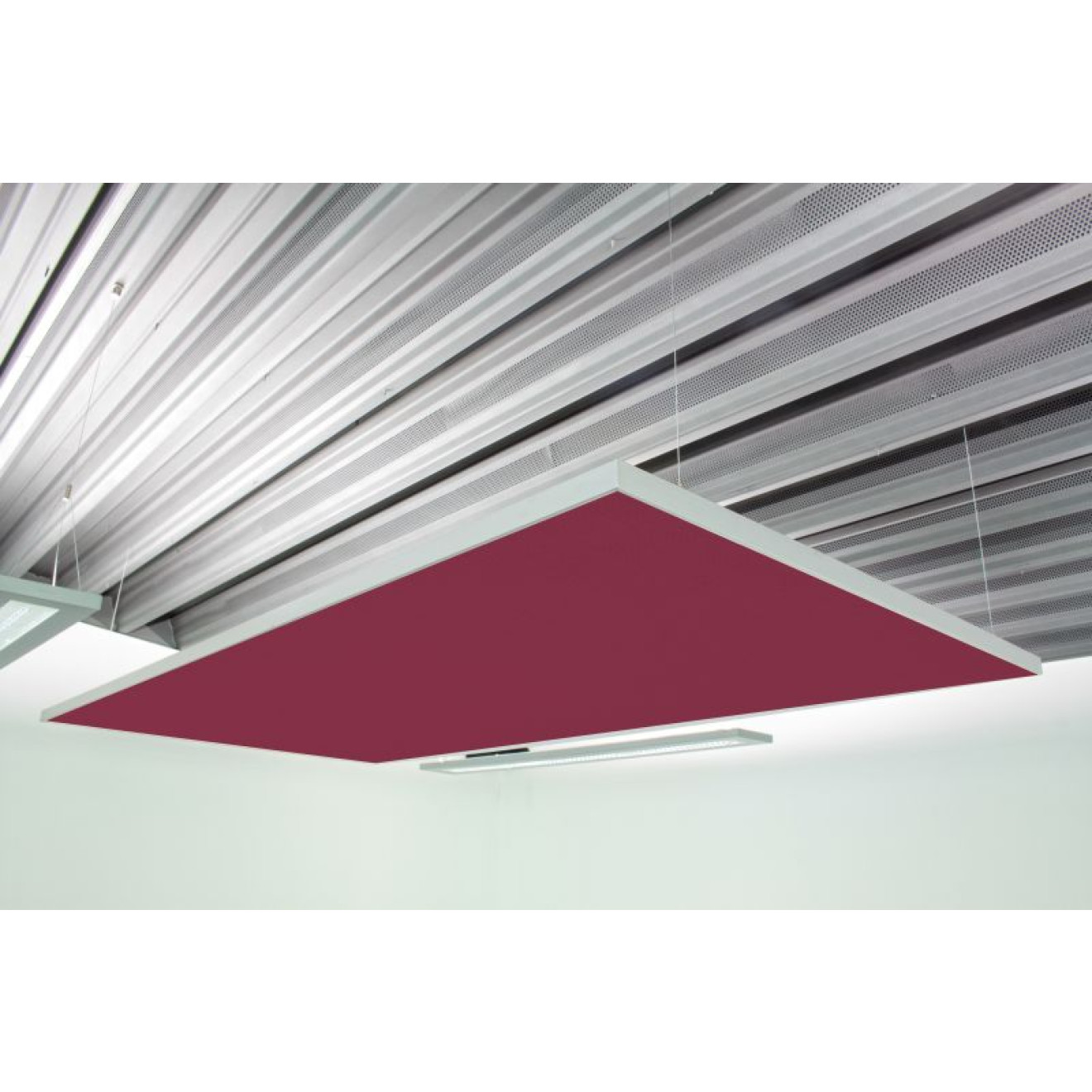 Deckensegel Akustiksegel mit Alurahmen 100cm x 200cm x 4cm, 66 wählbare Akustikstoffe