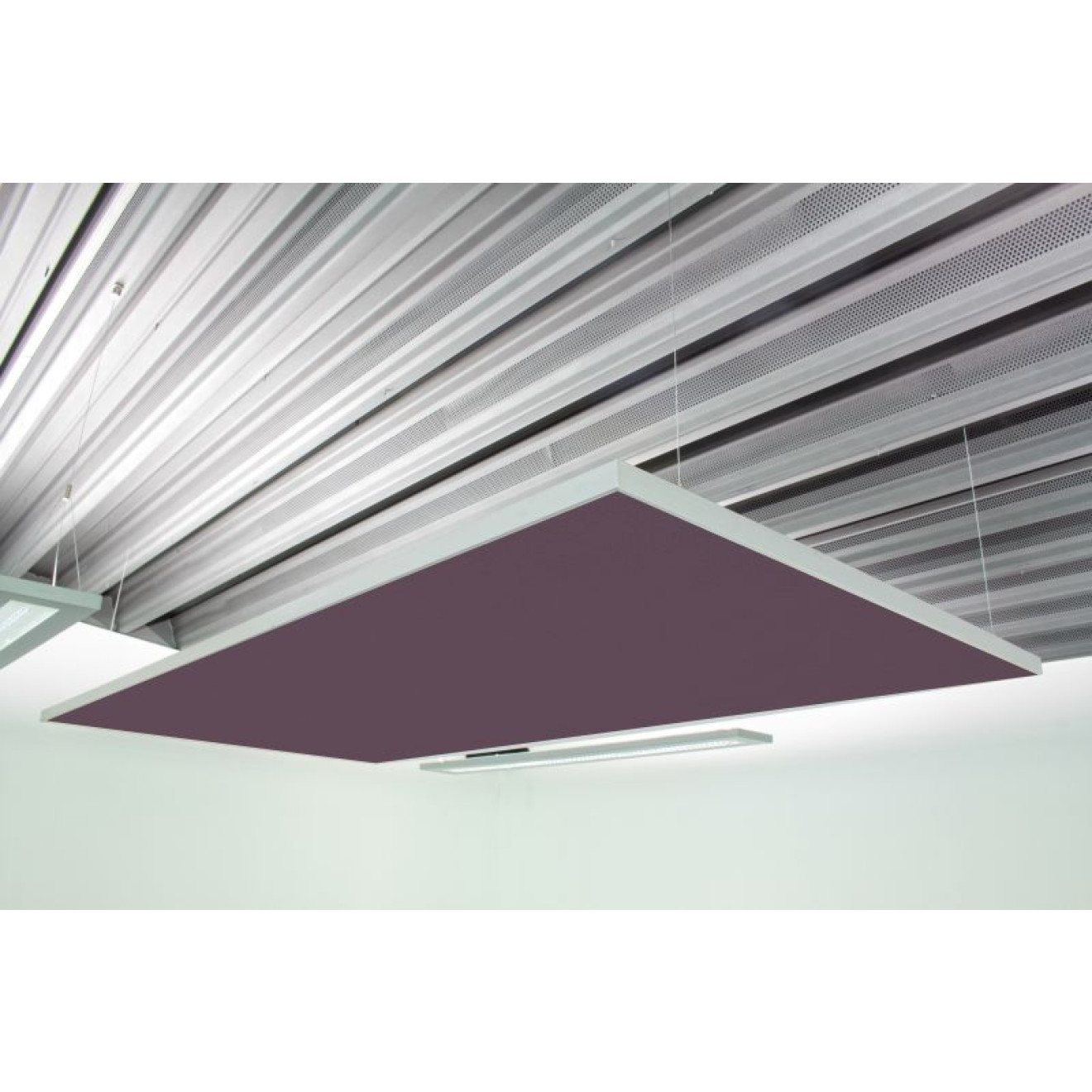 Deckensegel Akustiksegel mit Alurahmen 100cm x 200cm x 4cm, 66 wählbare Akustikstoffe