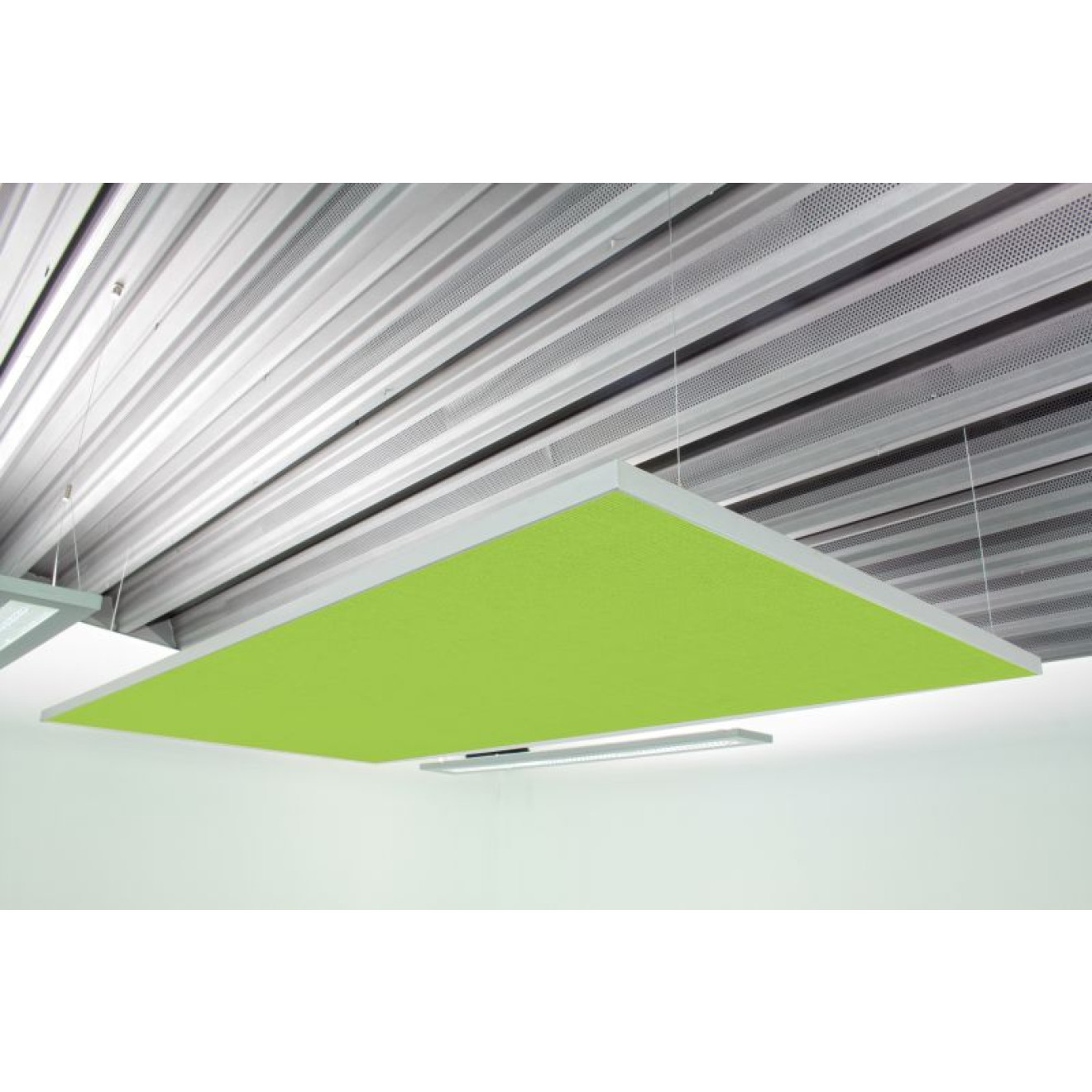 Deckensegel Akustiksegel mit Alurahmen 100cm x 200cm x 4cm, 66 wählbare Akustikstoffe