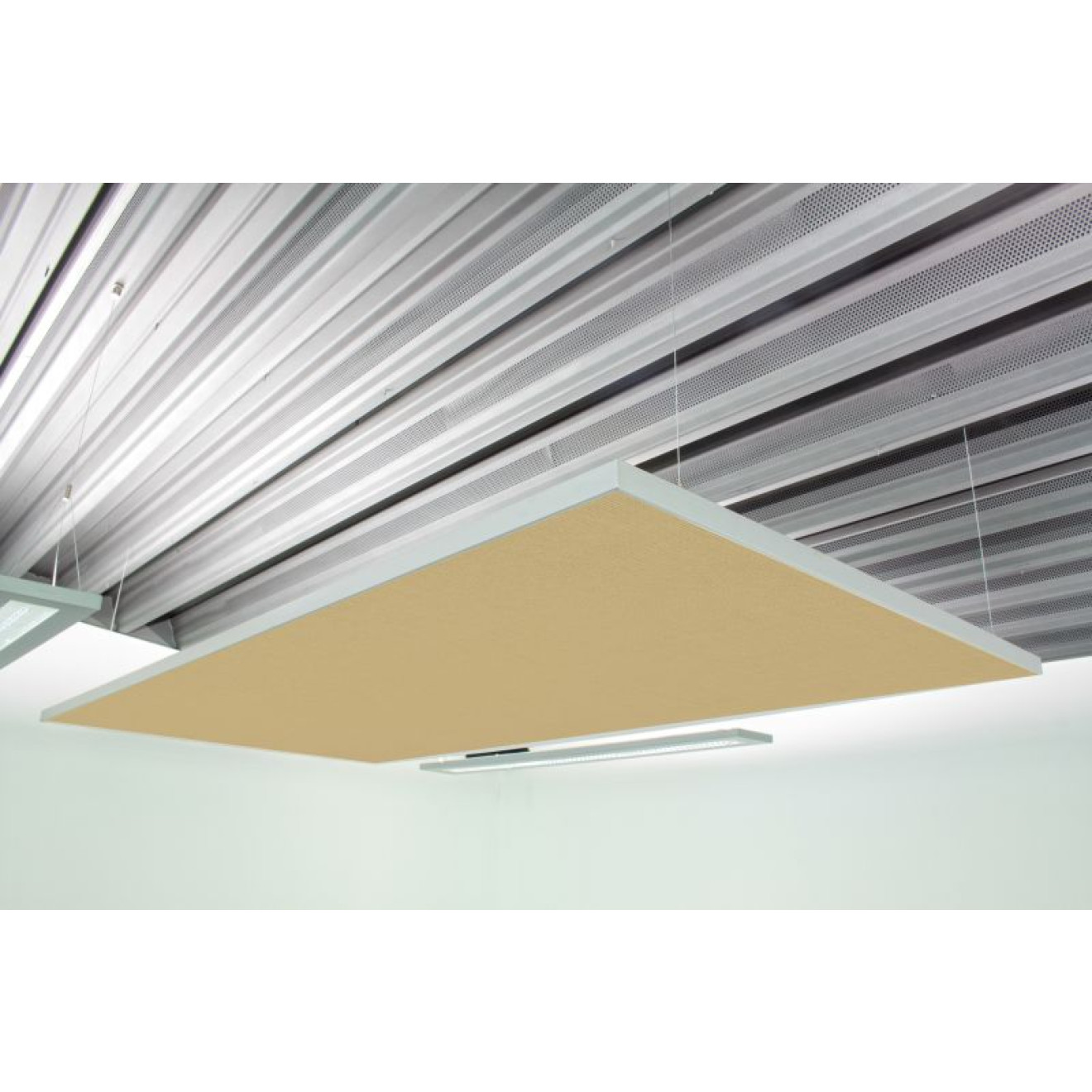 Deckensegel Akustiksegel mit Alurahmen 100cm x 200cm x 4cm, 66 wählbare Akustikstoffe