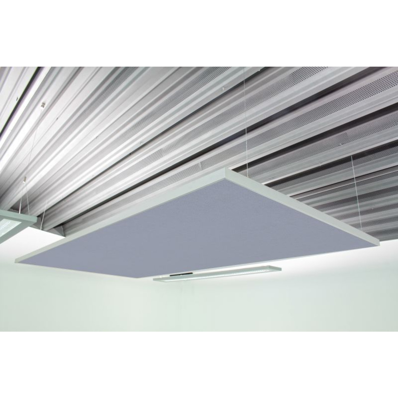 Deckensegel Akustiksegel mit Alurahmen 100cm x 200cm x 4cm, 66 wählbare Akustikstoffe