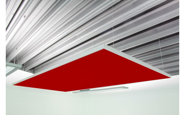 Deckensegel Akustiksegel mit Alurahmen 100cm x 200cm x 4cm, 66 wählbare Akustikstoffe