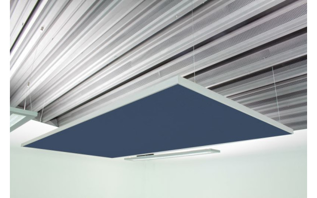 Deckensegel Akustiksegel mit Alurahmen 100cm x 200cm x 4cm, 66 wählbare Akustikstoffe