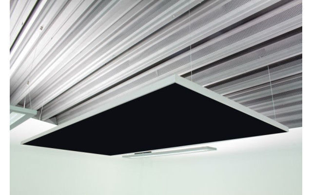 Deckensegel Akustiksegel mit Alurahmen 100cm x 200cm x 4cm, 66 wählbare Akustikstoffe