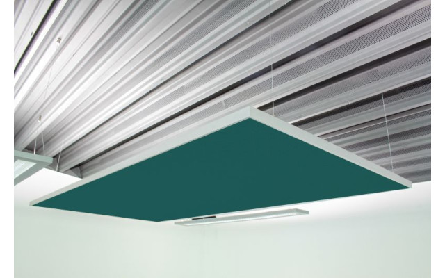 Deckensegel Akustiksegel mit Alurahmen 100cm x 200cm x 4cm, 66 wählbare Akustikstoffe