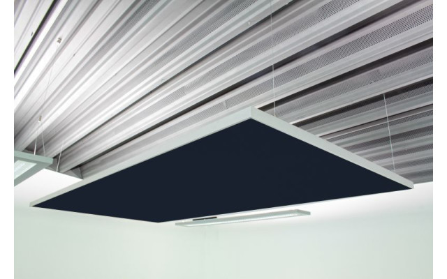 Deckensegel Akustiksegel mit Alurahmen 100cm x 200cm x 4cm, 66 wählbare Akustikstoffe