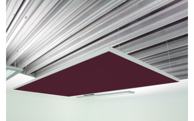 Deckensegel Akustiksegel mit Alurahmen 100cm x 200cm x 4cm, 66 wählbare Akustikstoffe