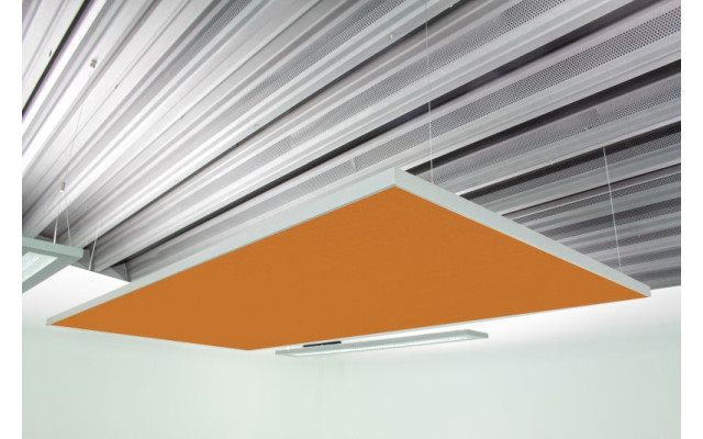 Deckensegel Akustiksegel mit Alurahmen 100cm x 200cm x 4cm, 66 wählbare Akustikstoffe