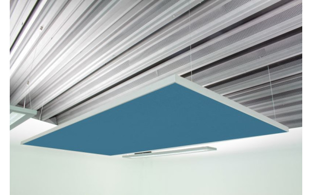 Deckensegel Akustiksegel mit Alurahmen 100cm x 200cm x 4cm, 66 wählbare Akustikstoffe