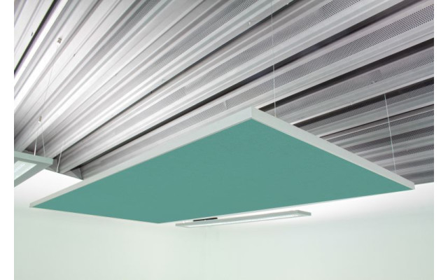 Deckensegel Akustiksegel mit Alurahmen 100cm x 200cm x 4cm, 66 wählbare Akustikstoffe