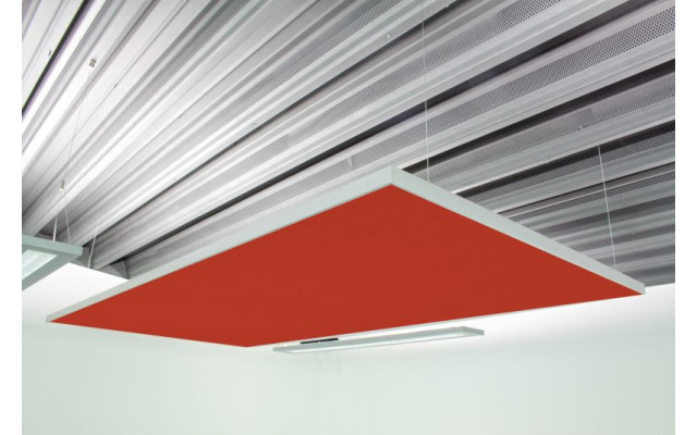 Deckensegel Akustiksegel mit Alurahmen 100cm x 200cm x 4cm, 66 wählbare Akustikstoffe