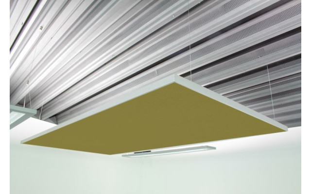 Deckensegel Akustiksegel mit Alurahmen 100cm x 200cm x 4cm, 66 wählbare Akustikstoffe