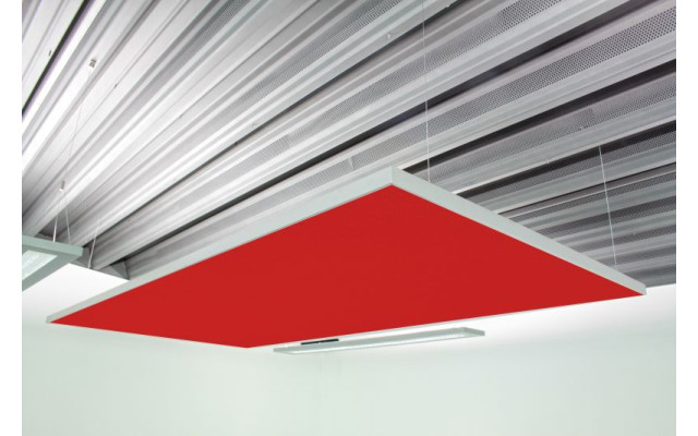 Deckensegel Akustiksegel mit Alurahmen 100cm x 200cm x 4cm, 66 wählbare Akustikstoffe