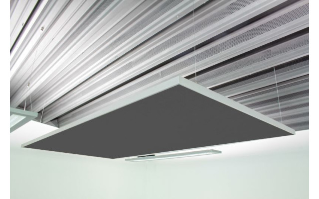 Deckensegel Akustiksegel mit Alurahmen 100cm x 200cm x 4cm, 66 wählbare Akustikstoffe