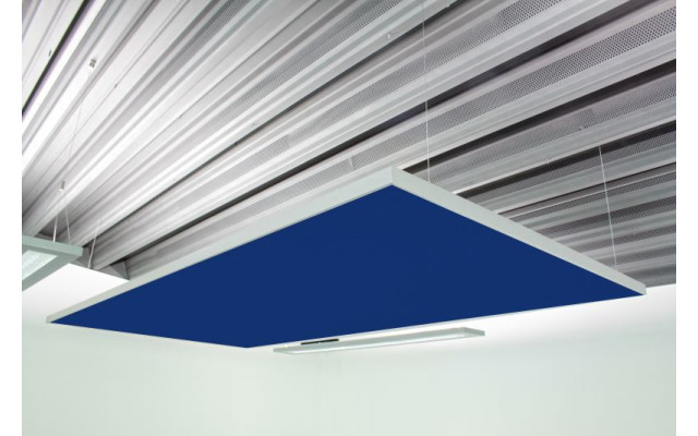 Deckensegel Akustiksegel mit Alurahmen 100cm x 200cm x 4cm, 66 wählbare Akustikstoffe