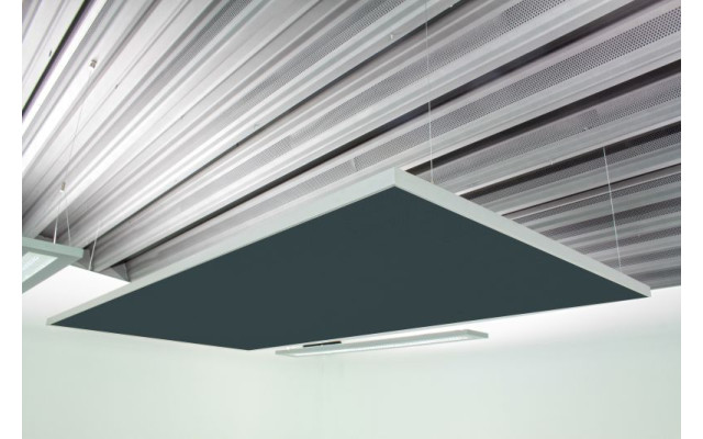 Deckensegel Akustiksegel mit Alurahmen 100cm x 200cm x 4cm, 66 wählbare Akustikstoffe