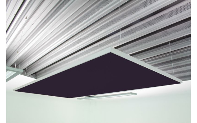 Deckensegel Akustiksegel mit Alurahmen 100cm x 200cm x 4cm, 66 wählbare Akustikstoffe