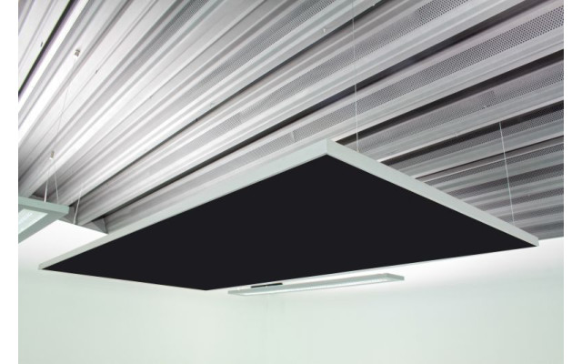 Deckensegel Akustiksegel mit Alurahmen 100cm x 200cm x 4cm, 66 wählbare Akustikstoffe
