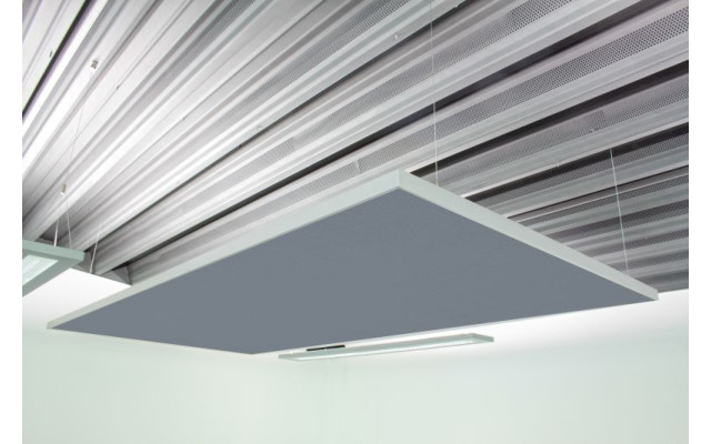 Deckensegel Akustiksegel mit Alurahmen 100cm x 200cm x 4cm, 66 wählbare Akustikstoffe