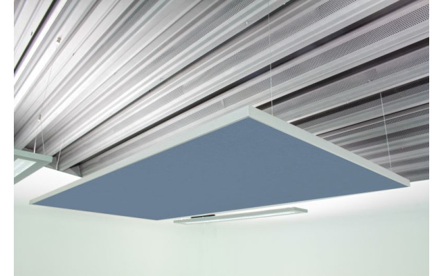 Deckensegel Akustiksegel mit Alurahmen 100cm x 200cm x 4cm, 66 wählbare Akustikstoffe