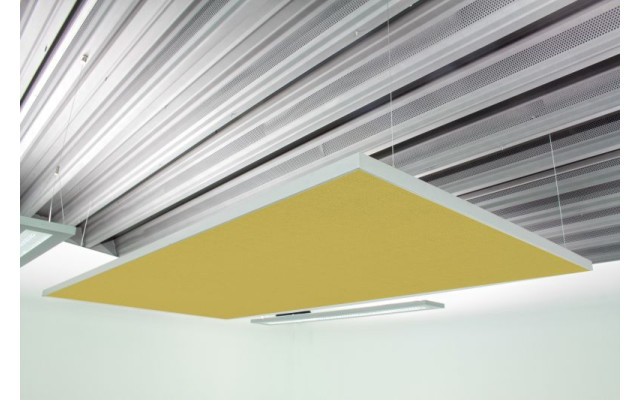 Deckensegel Akustiksegel mit Alurahmen 100cm x 200cm x 4cm, 66 wählbare Akustikstoffe
