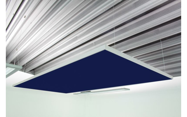 Deckensegel Akustiksegel mit Alurahmen 100cm x 200cm x 4cm, 66 wählbare Akustikstoffe