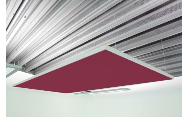 Deckensegel Akustiksegel mit Alurahmen 100cm x 200cm x 4cm, 66 wählbare Akustikstoffe