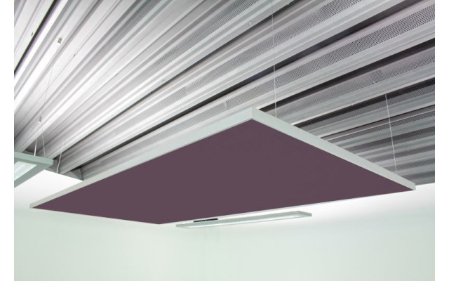 Deckensegel Akustiksegel mit Alurahmen 100cm x 200cm x 4cm, 66 wählbare Akustikstoffe