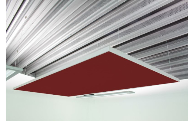 Deckensegel Akustiksegel mit Alurahmen 100cm x 200cm x 4cm, 66 wählbare Akustikstoffe