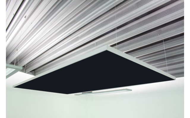 Deckensegel Akustiksegel mit Alurahmen 100cm x 200cm x 4cm, 66 wählbare Akustikstoffe