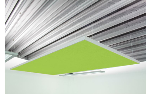 Deckensegel Akustiksegel mit Alurahmen 100cm x 200cm x 4cm, 66 wählbare Akustikstoffe