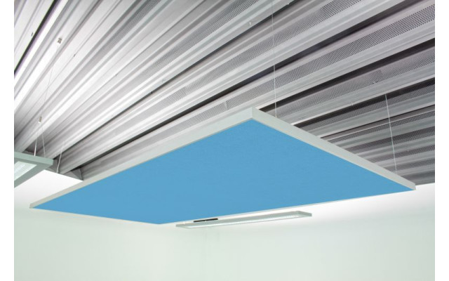 Deckensegel Akustiksegel mit Alurahmen 100cm x 200cm x 4cm, 66 wählbare Akustikstoffe