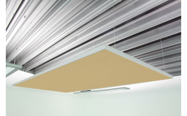 Deckensegel Akustiksegel mit Alurahmen 100cm x 200cm x 4cm, 66 wählbare Akustikstoffe