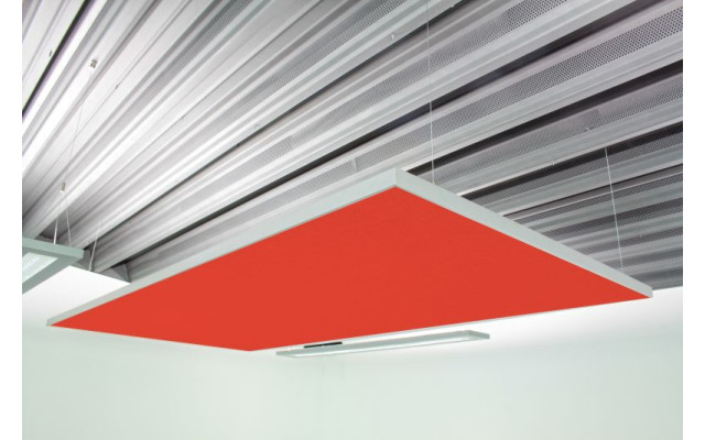 Deckensegel Akustiksegel mit Alurahmen 100cm x 200cm x 4cm, 66 wählbare Akustikstoffe