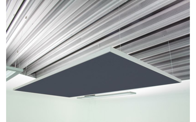 Deckensegel Akustiksegel mit Alurahmen 100cm x 200cm x 4cm, 66 wählbare Akustikstoffe