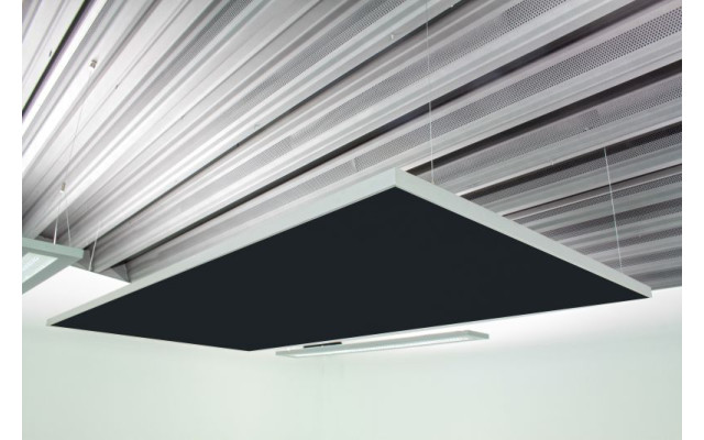 Deckensegel Akustiksegel mit Alurahmen 100cm x 200cm x 4cm, 66 wählbare Akustikstoffe