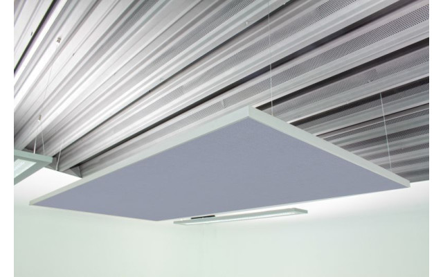Deckensegel Akustiksegel mit Alurahmen 100cm x 200cm x 4cm, 66 wählbare Akustikstoffe