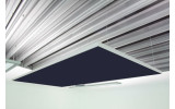 Deckensegel Akustiksegel mit Alurahmen 100cm x 200cm x 4cm, 66 wählbare Akustikstoffe, Stofffarbe des Deckensegels: Camira-ys024