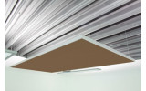 Deckensegel Akustiksegel mit Alurahmen 100cm x 200cm x 4cm, 66 wählbare Akustikstoffe, Stofffarbe des Deckensegels: Camira-ys091