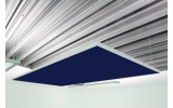 Deckensegel Akustiksegel mit Alurahmen 100cm x 200cm x 4cm, 66 wählbare Akustikstoffe, Stofffarbe des Deckensegels: Camira-ys100