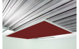 Deckensegel Akustiksegel mit Alurahmen 100cm x 200cm x 4cm, 66 wählbare Akustikstoffe, Stofffarbe des Deckensegels: Camira-ys136