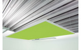 Deckensegel Akustiksegel mit Alurahmen 100cm x 200cm x 4cm, 66 wählbare Akustikstoffe, Stofffarbe des Deckensegels: Camira-ys156