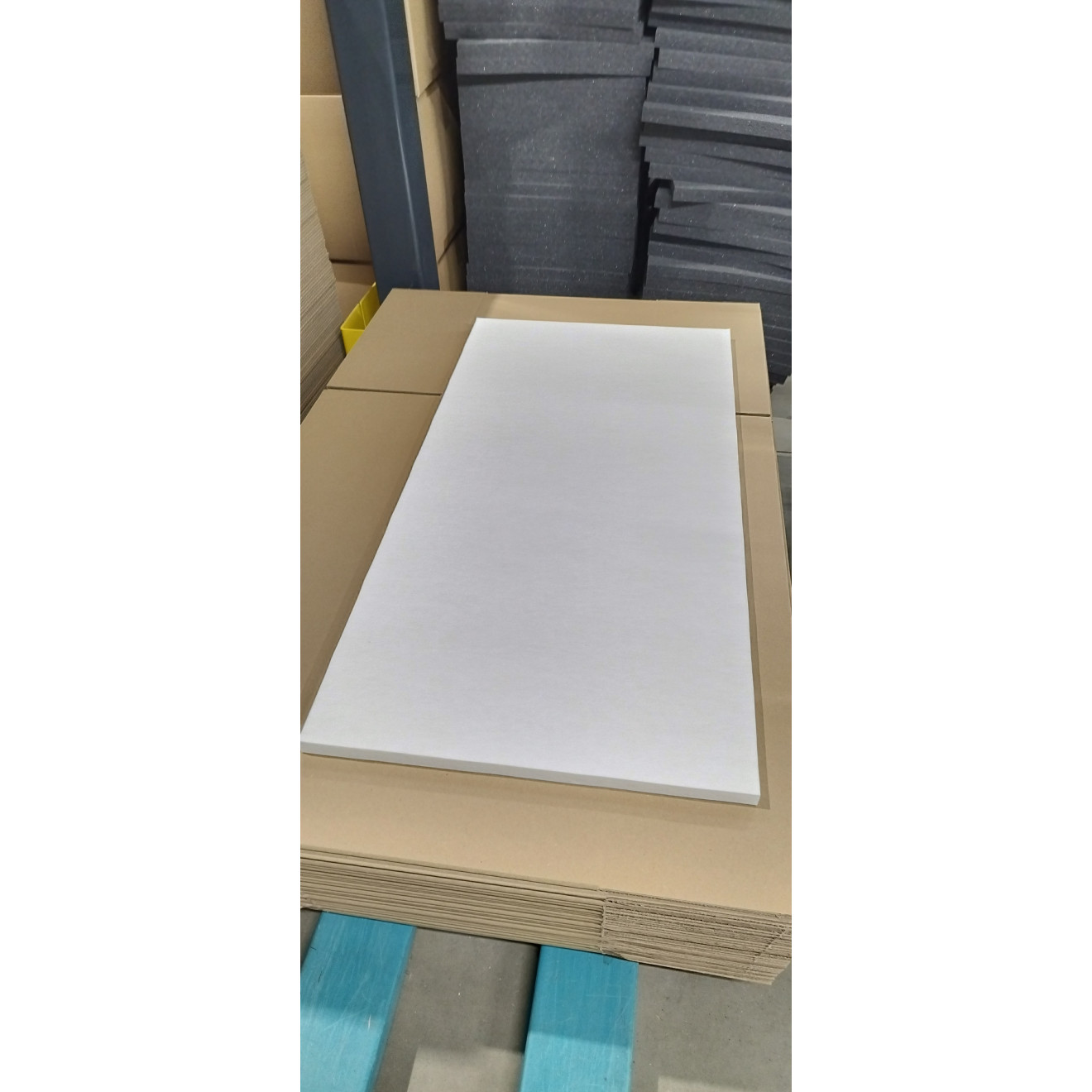 Sonderangebot - PET-Vlies weiß 120x60x2,5cm eckig